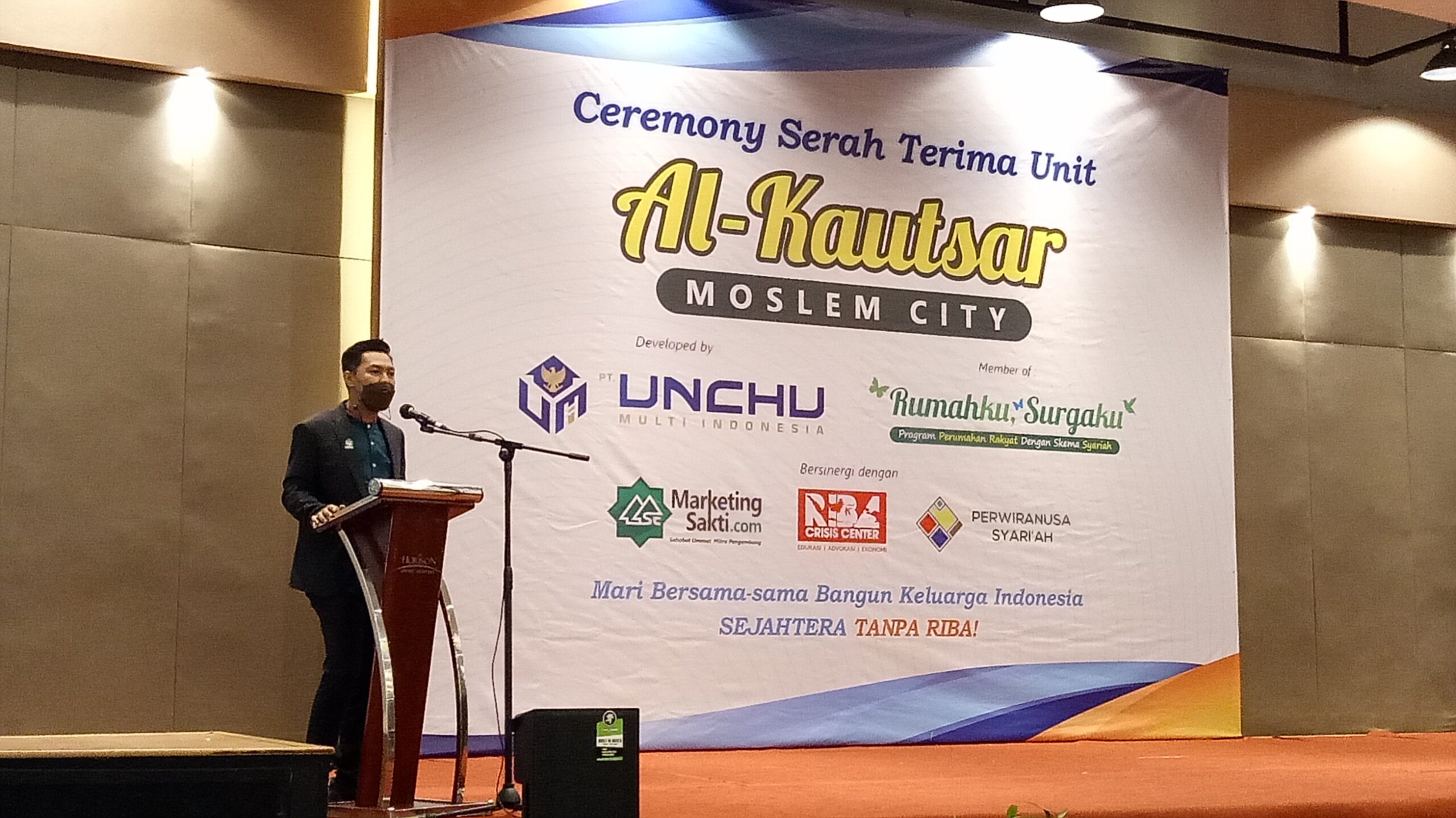 Dihajar Musim Hujan dan Pandemi, Pengembang Syariah PT Unchu Tetap Bangun Rumah Konsumen 
