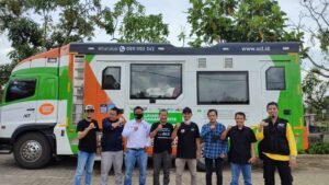JMSI dan ACT berfoto bersama usai memberikan bantuan kepada korban gempa bumi di Pandeglang.(ist)