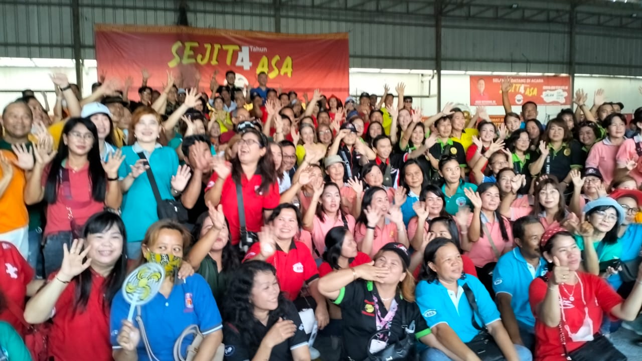 Ultah ke-4 Komunitas ASA Meriah, Kader PDIP Langsung Mendapat Dukungan Politik