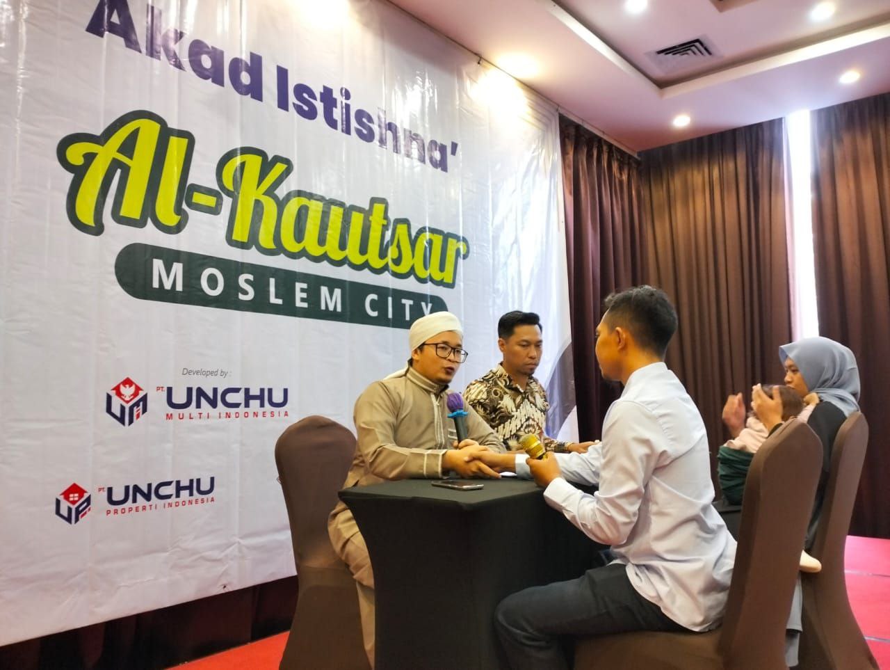 Unchu Properti Indonesia Gelar Akad Istishna dengan Konsumen Perumahan Syariah Al Kaustar Moeslim City