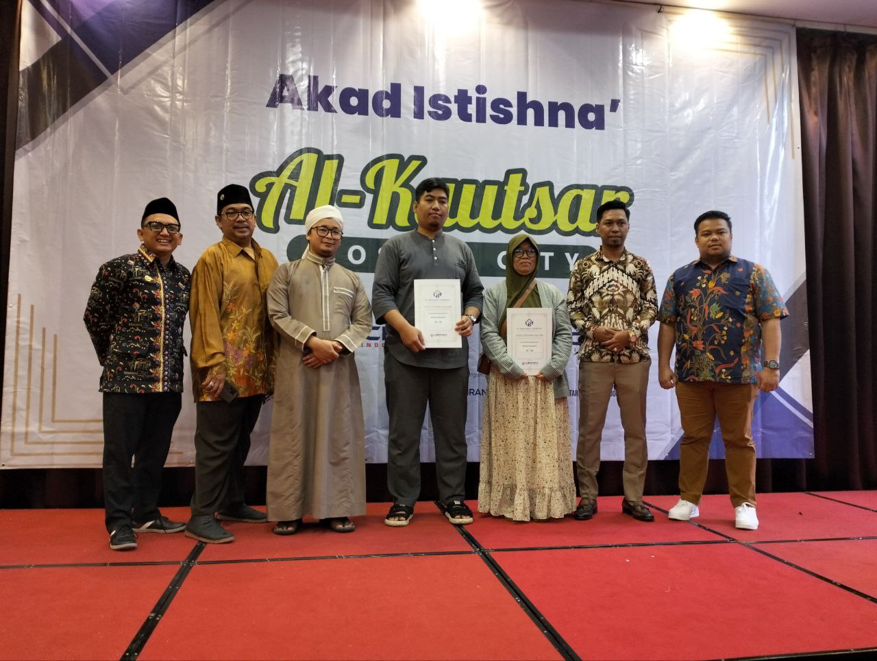 Unchu Properti Indonesia Gelar Akad Istishna dengan Konsumen Perumahan Syariah Al Kaustar Moeslim City