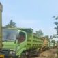 Akses Kendaraan Proyek Pembangunan Jalan Tol Serang Panimbang Seksi III Ditutup Warga Desa Mekarjaya
