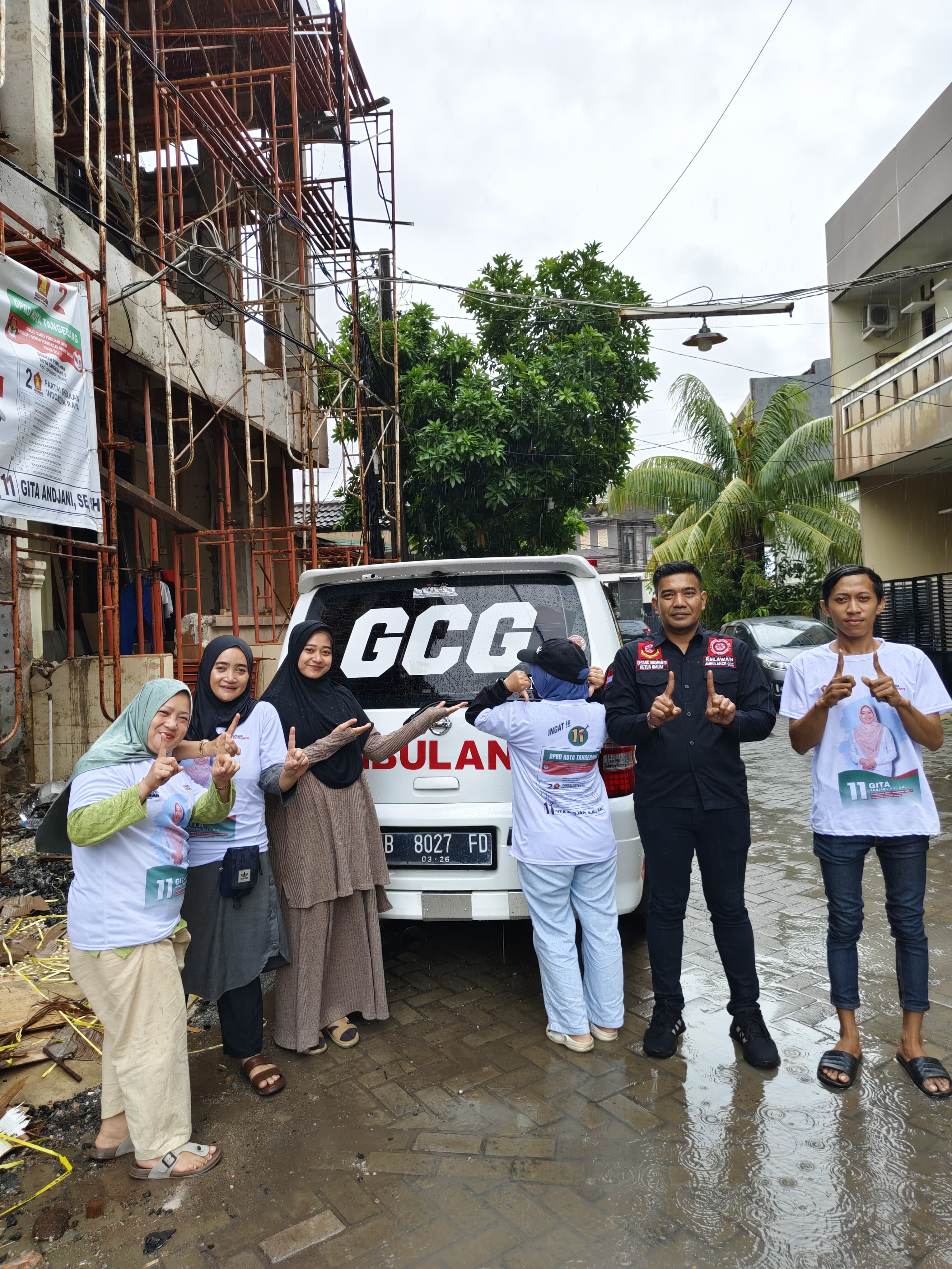 Cek Kesehatan Gratis oleh Caleg Partai Gerindra Gita Andjani di Cipondoh Diserbu Ratusan Warga