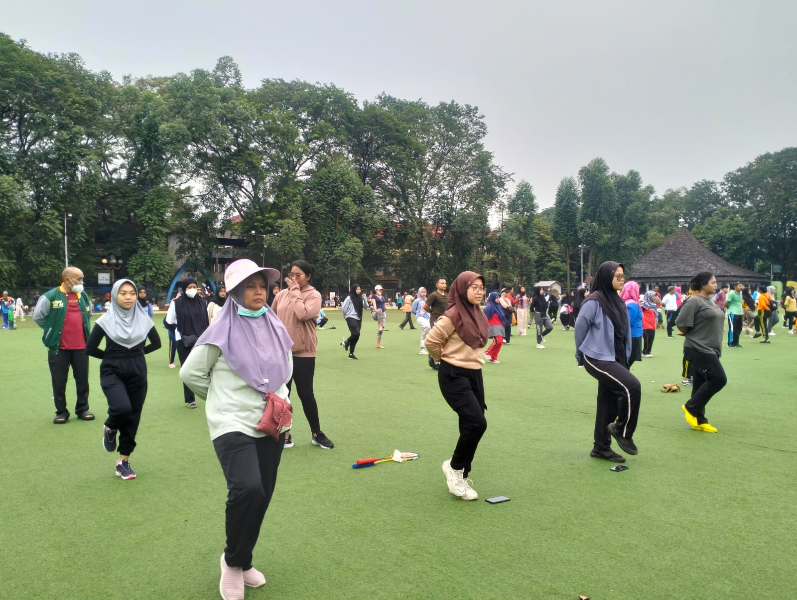 370 Instruktur Ling Tien Kung se-Jabodetabek Latihan Bersama di Lapangan Ahmad Yani Kota Tangerang