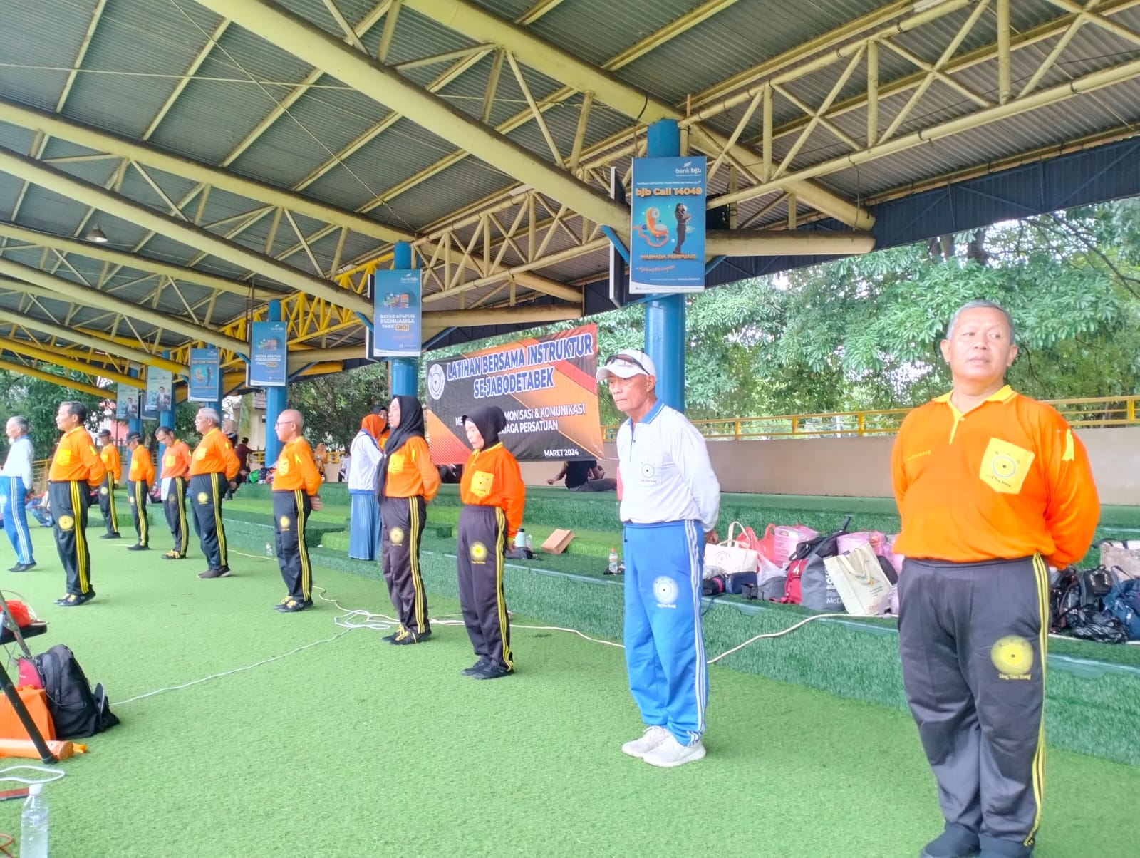 370 Instruktur Ling Tien Kung se-Jabodetabek Latihan Bersama di Lapangan Ahmad Yani Kota Tangerang
