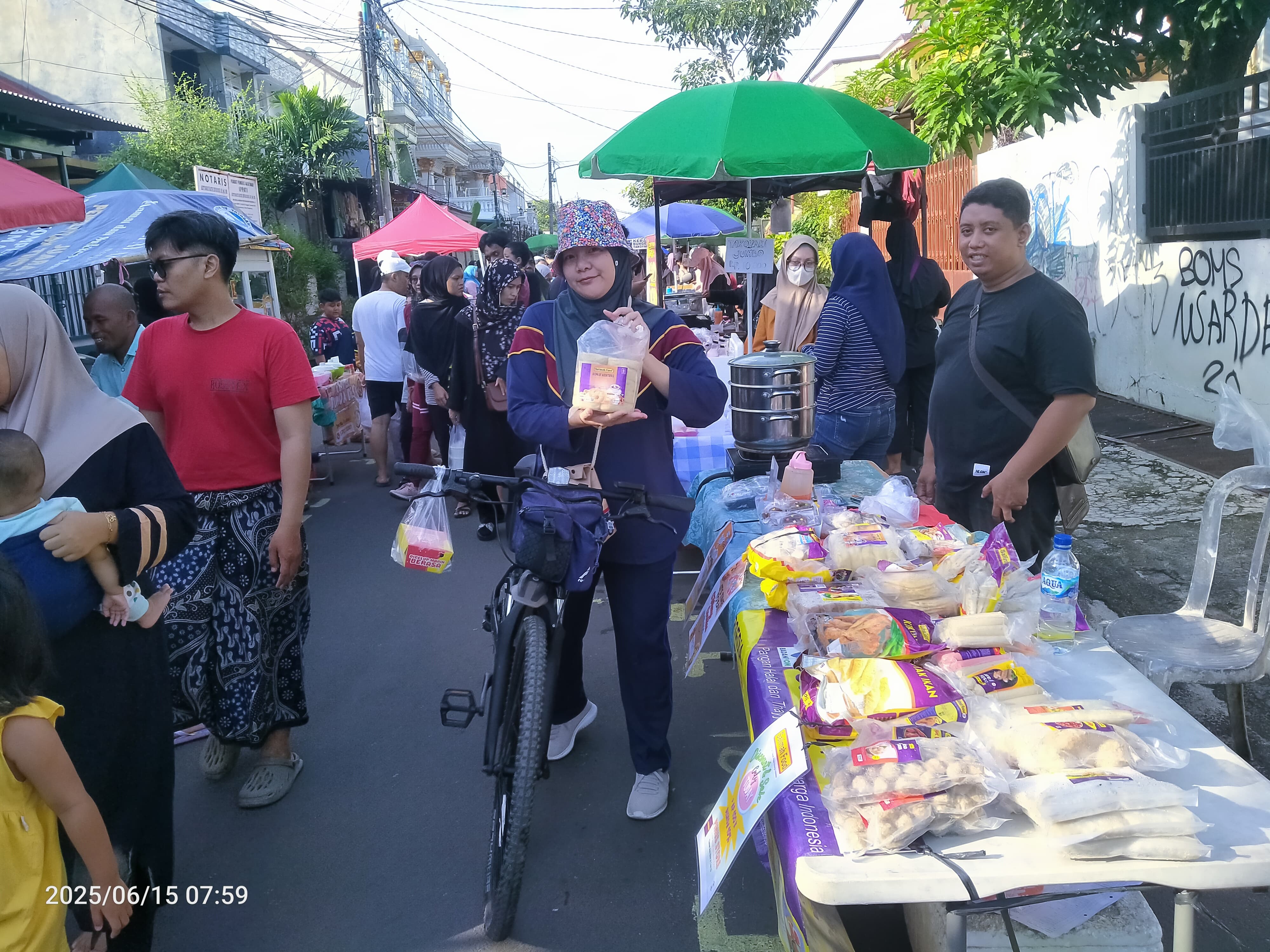 Car Free Day Taman Asri di Kecamatan Larangan Munculkan Potensi Ekonomi Wilayah