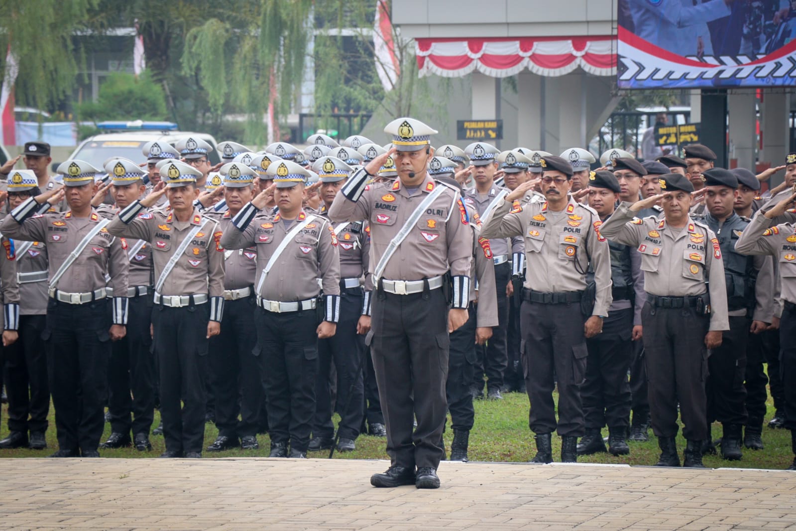 Apel Gabungan beberapa institusi di halaman Polres Metro Tangerang Kota.(ist)
