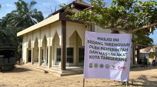 Salah satu masjid pasca bencana di Aceh yang berhasil direnovasi oleh Tim Peduli Aceh–Sumatera asal Kota Tangerang.(ist)